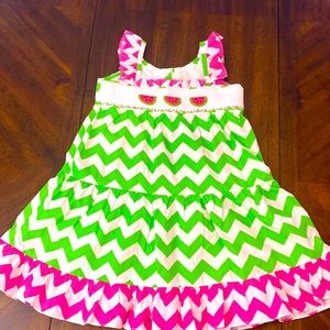 Girls size 6 watermelon dress boutique no brand